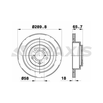 Fren Disk Ayna Arka Sağ ve Sol BRAXIS AE0625