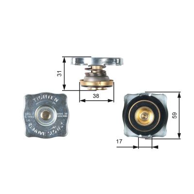 Radyatör Kapağı  GATES RC130