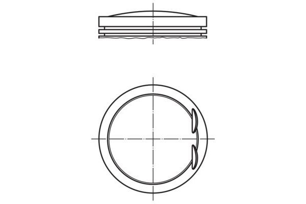 Piston (90.91MM-STD)   MAHLE 001 07 00