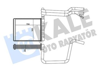 Kalorifer Radyatörü  MARGO 2530001  BV6N18B539AA 5166610
