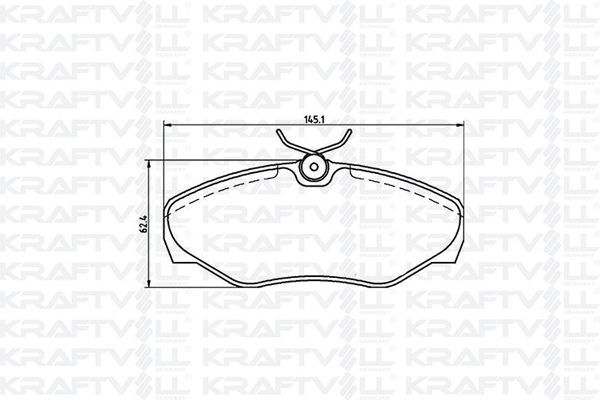 Fren Disk Balata Ön Opel Vivaro (2001->)  KRAFTVOLL 07010019