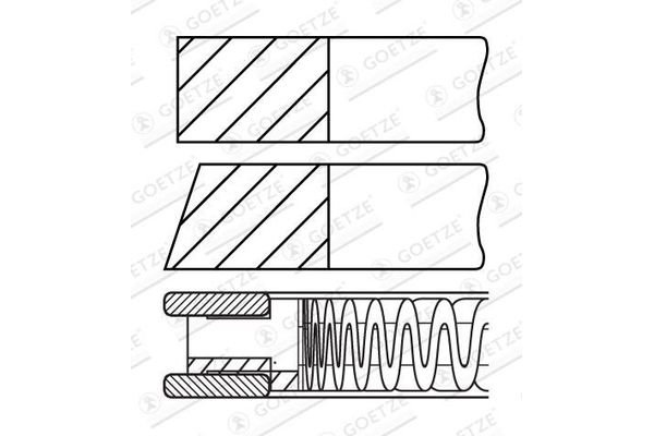 Segman (73.40MM-STD)  RIK 43390-000