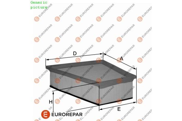 Hava Filtresi  Mercedes Citan P.Van (BM 415)(09.2012->)  EUROREPAR 1680353880