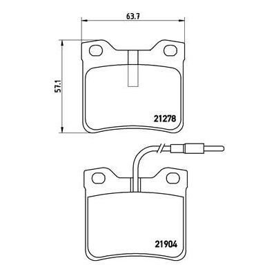 Fren Disk Balata Arka BREMBO P 50 030