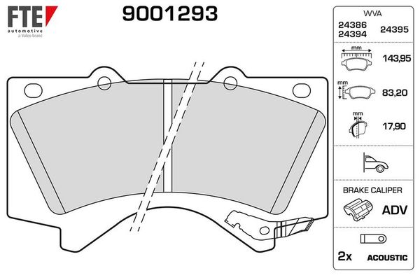 Fren Disk Balata Ön Toyota Land Cruiser (J15)(2009->)  FTE 9001293