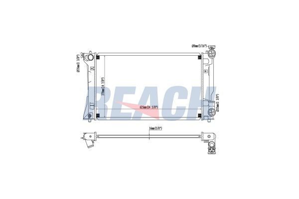 Su Radyatörü  DENSO DRM50018