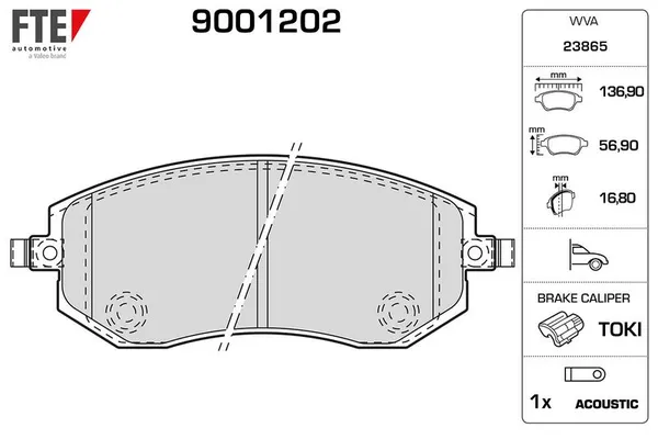 Fren Disk Balata Ön FTE 9001202