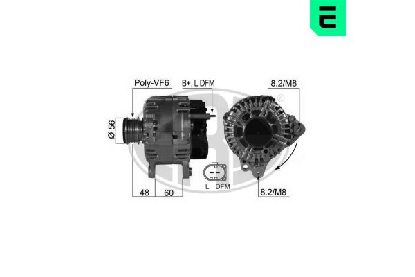 Alternatör  Mitsubishi Grandis (NA0W)(2004->)  ERA 210469A
