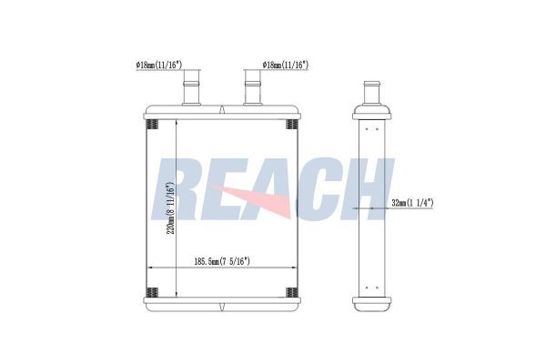 Kalorifer Radyatörü  Iveco Daily Kombi (2006->)  VEKA 41-1820B