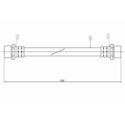 Fren Hortumu Ön Sağ veya Sol CAVO C800 123A