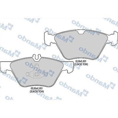 Fren Disk Balata Ön Chrysler Crossfire (2003->)  MANDO MBF015135