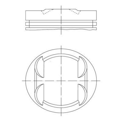 Piston (90.15MM-0.25)   MAHLE 001 34 01