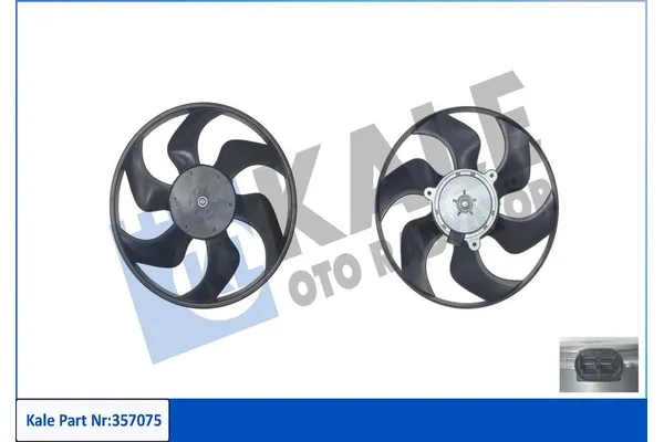 Radyatör Fan ve Motoru  Nissan Note (E11E)(01.2006->)  KALE 357075