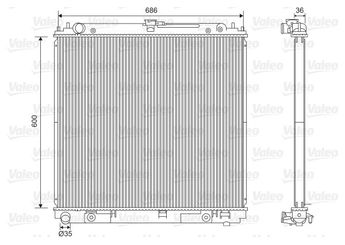Su Radyatörü  VALEO 701610  1300334 21410EB00B 21410-EB00B 21410EB30A 21410-EB30A 21410EB31A 21410-EB31A 21410EB31B 21410-EB31B 21460EB31B 21460-EB31B