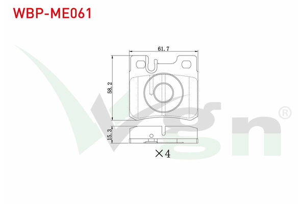 Fren Disk Balata Arka WGN WBP-ME061