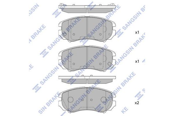 Fren Disk Balata Ön SANGSIN SP1155