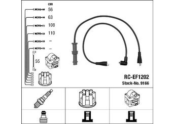 Buji Kablosu  NGK 9166  22450AA111 22450-AA111 22451AA031 22451-AA031 22451AA231 22451-AA231