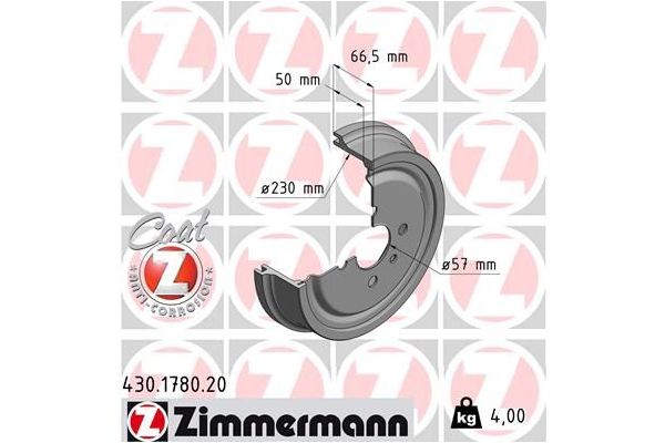 Kampana Arka Sağ veya Sol ZIMMERMANN 430.1780.20