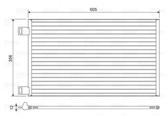 Klima Radyatörü  VALEO 822553  4155000054 8660003624 A4155000054 8200455795
