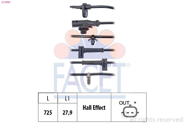 Abs Sensörü Ön Sağ veya Sol ZEGEN ZAS1130