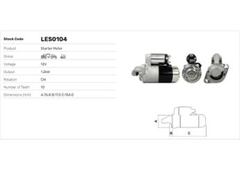 Marş Dinamosu  LUCAS ELEKTRIK LES0104  920971 M001T79681 M001T79781 M1T79681 M1T79781 MD318086 MD320618