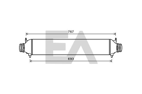 Turbo Radyatörü  Audi RS Q3 (8UB)(08.2013->)  DENSO DIT02037
