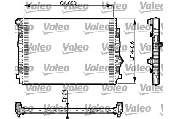 Su Radyatörü  Volkswagen T-Roc (A11)(09.2017->2021)  VALEO 735549