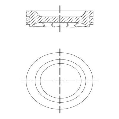 Piston (78.50MM-STD)  Peugeot 306 Cabriolet (S2)(04.1997->)  MAHLE 031 88 00