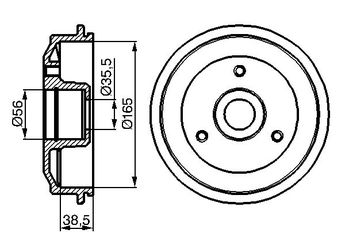 Kampana Arka Sağ veya Sol BOSCH 0 986 477 118  424743 424733 4247 33 424742 4247 42 4247 43 9430655421 94 306 554 21 95619206 95 619 206