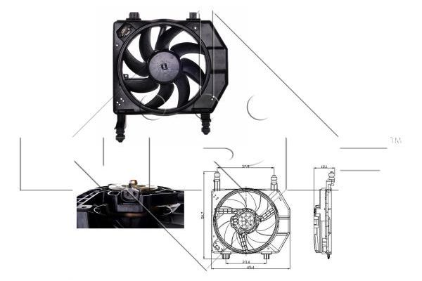 Radyatör Fan ve Motoru  Ford Fiesta Courier (DX)(2000->)  BSG 30-510-021