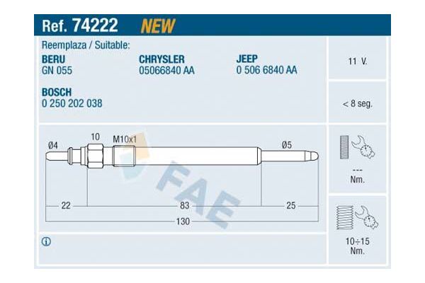 Isıtma Bujisi  ET1 EC802