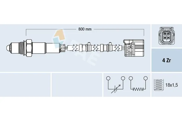 Oksijen (Lambda) Sensörü  Honda Insight (ZE2)(01.2009->)  FAE 77658