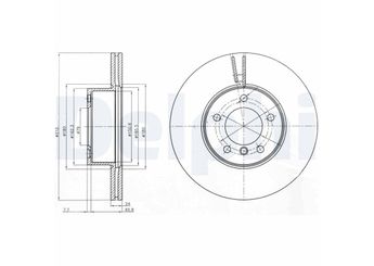 Fren Disk Ayna Ön Sağ ve Sol DELPHI BG4172C  34116774875 3411679221 34116792219 3411685500 3411855006 34116855006 34118848417 34118848418 3411 6774 875 3411 679 221 3411 6792 219 3411 685 500 3411 855 006