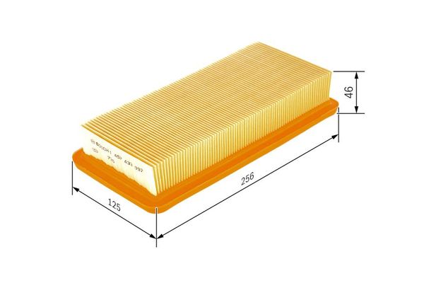 Hava Filtresi  Hyundai Getz (TB)(2002->)  BOSCH 1 457 433 097