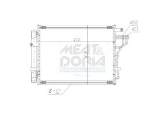 Klima Radyatörü  ORİS CKI610016  976061Y000 976061Y001