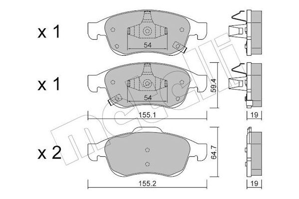 Fren Disk Balata Ön Jeep Renegade (BU)(2014->)  FIAT ORJINAL 77367213