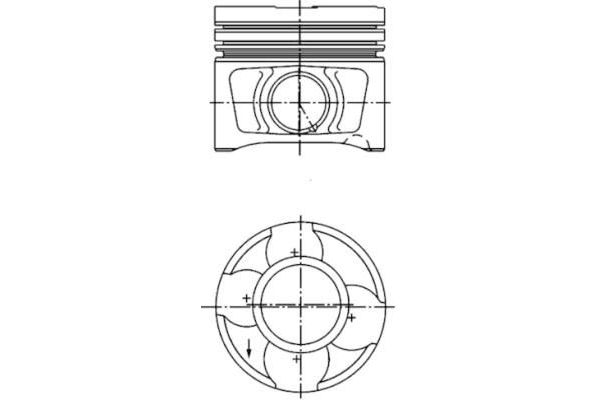 Piston (81.01MM-STD)  KOLBENSCHMIDT 40356600