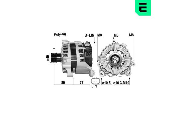 Alternatör  BMW 8 Serisi Coupe (G15)(2018->)  ERA 209706A
