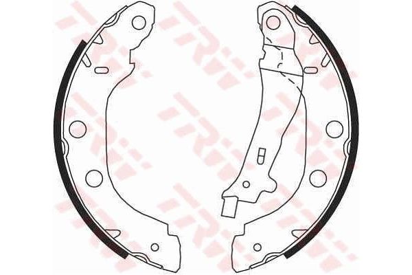 Fren Pabuçlu Balata Arka Nissan Primera 4/5 Kapı (P11)(05.1996->)  WALBURG WBS1098+1