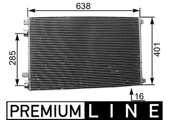 Klima Radyatörü  MAHLE AC 360 000P  8200115543 8200223000 8660002501 8671017589 82 00 115 543