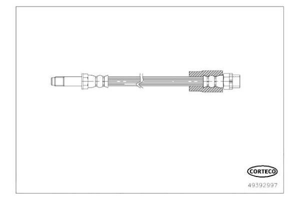 Fren Hortumu Arka Sağ veya Sol BMW 3 Serisi Touring (F31)(2012->)  WALBURG WBH0544