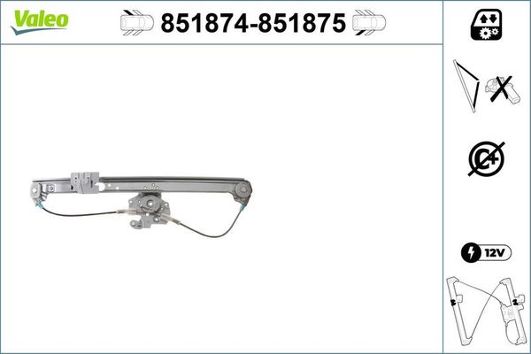 Cam Krikosu Arka Sol VALEO 851874