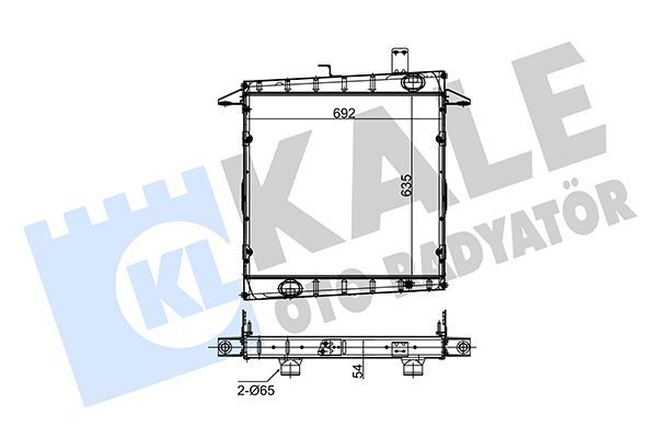 Su Radyatörü  Volvo V40 S.Wagon [Combi] (09.1995->)  KALE 176000