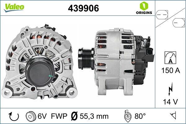 Alternatör  VALEO 439906