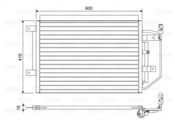 Klima Radyatörü  VALEO 822556  822556 4548300070 454 830 00 70 A4548300070 MR568975
