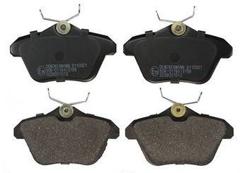 Fren Disk Balata Arka VALEO 670581  9945775 0009945775 99457750 0099457750 71712910 71752987 71770990 77362144 77362257 99465680 9948577 9951193 77362343 9946568 9947916 9950821