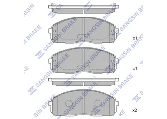 Fren Disk Balata Ön SANGSIN SP1174  581014FA00 581014EB20 58101-4FA00 581014FA10 581014FA20