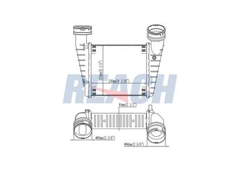 Turbo Radyatörü  NISSENS 96680  3B0145805D 3B0145805E 3B0145805H 8D0145805 8D0145805C 8D0145805D
