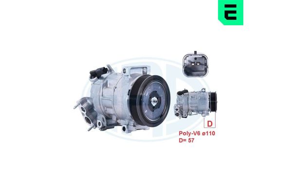 Klima Kompresörü  Opel Crossland X (2017->) / Crossland (2021->)  ERA 670170