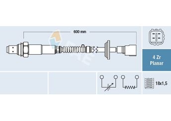 Oksijen (Lambda) Sensörü  FAE 77780  8946547070 89465-47070 8946552450 89465-52450
